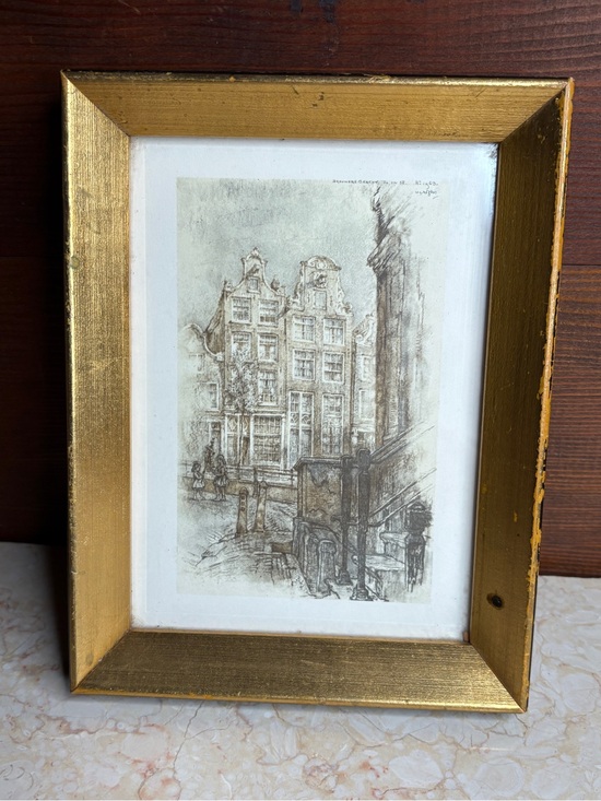 Other - Vintage 1963 Willem Gérard Hofgard Brouweragracht Signed Art Framed